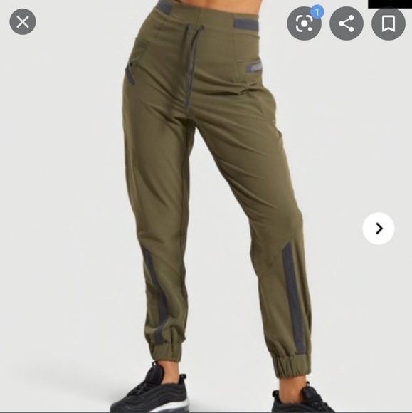 Gymshark Pants - Gymshark Green Utility joggers